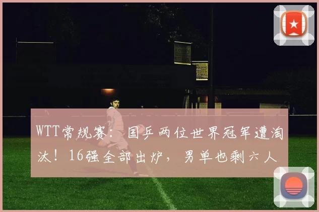 WTT常规赛：国乒两位世界冠军遭淘汰！16强全部出炉，男单也剩六人